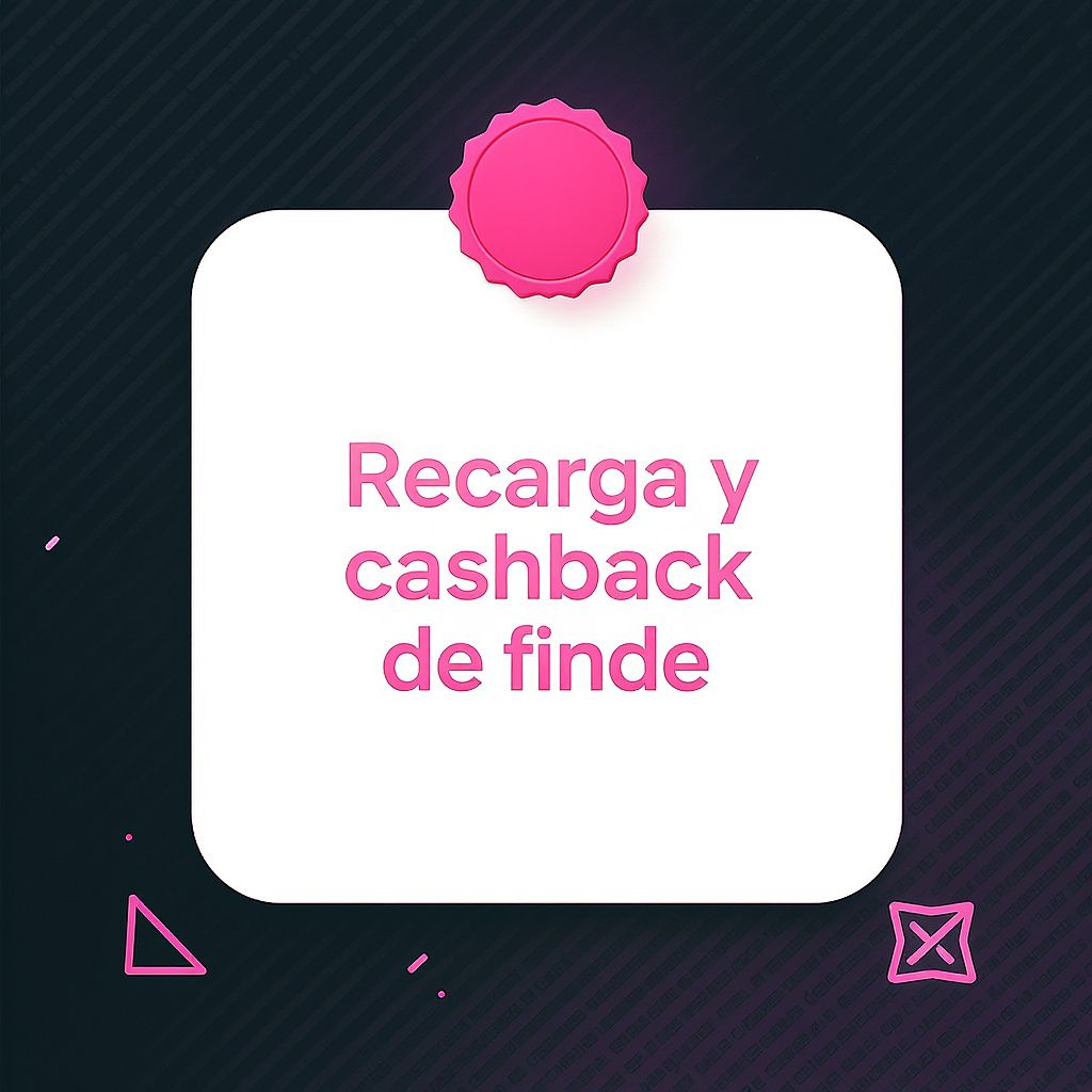 Recarga y cashback de finde